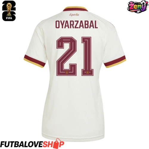 Dres Španielsko Mikel Oyarzabal #21 Preč pre Ženy MS 2026 Krátky Rukáv